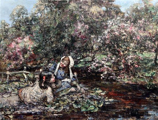 Edward Atkinson Hornel (1864-1933) Waterlilies, 30 x 40in.